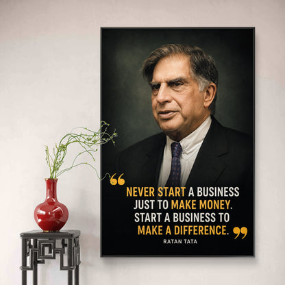 Ratan Tata Premium Canvas Painting