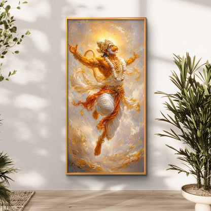 Lord Hanuman Premium Canvas Painting