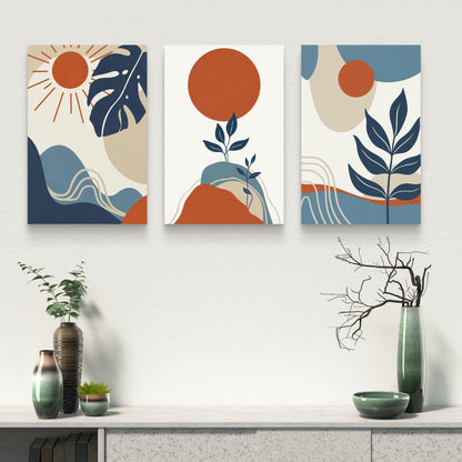 Set of 3 Abstract Art Premium Canvas Painting