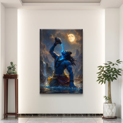 Lord Shiva Premium Canvas Painting