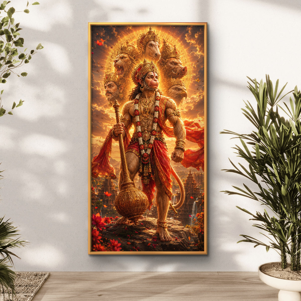 Lord Hanuman Premium Canvas Painting - Buy Online | Decor By Neon