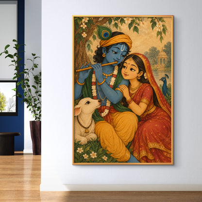 Radha Krishna Premium Canvas Painting