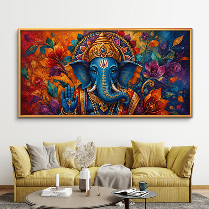 Lord Ganesha Premium Canvas Painting