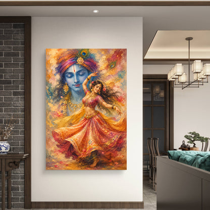 Radha Krishna Premium Canvas Painting