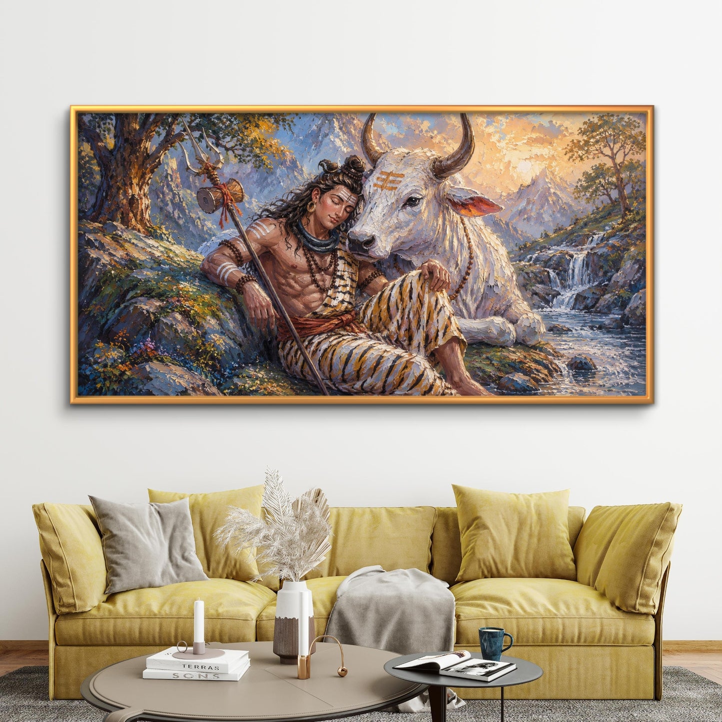 Lord Shiva Premium Canvas Painting - Buy Online | Decor By Neon