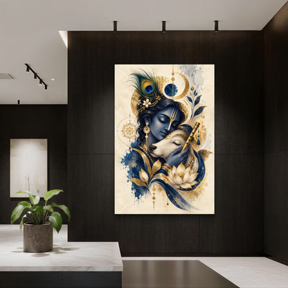 Radha Krishna Premium Canvas Painting
