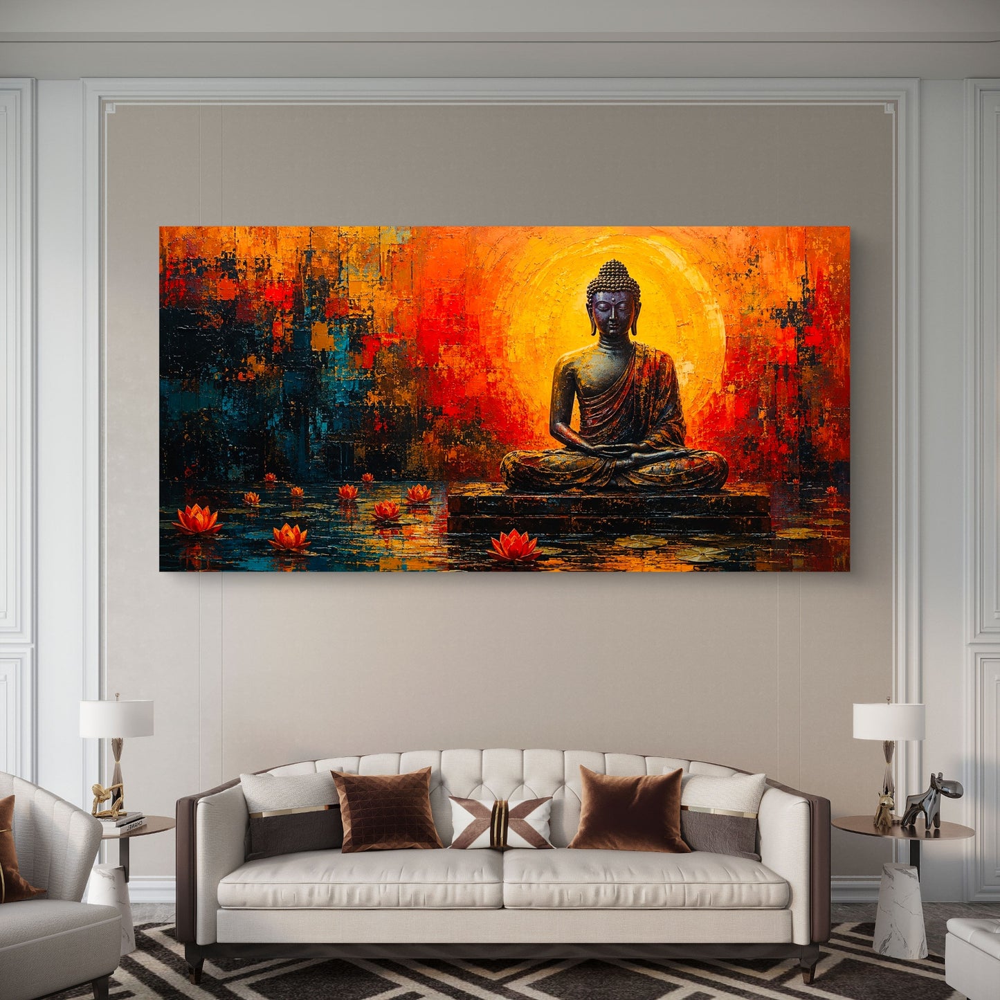 Lord Buddha Premium Canvas Painting - Buy Online | Decor By Neon