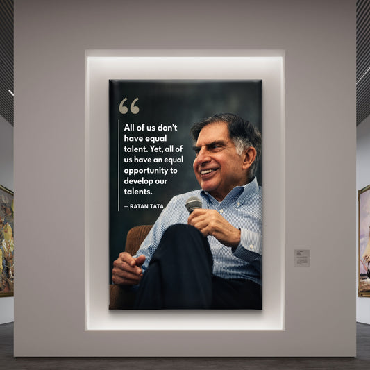 Ratan Tata Premium Canvas Painting - Premium Wall Art | Decor By Neon