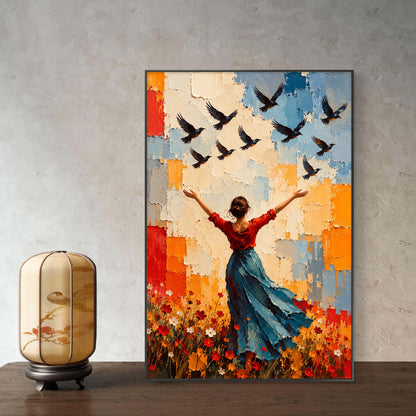 Modern Interiors Portrait Premium Canvas Painting