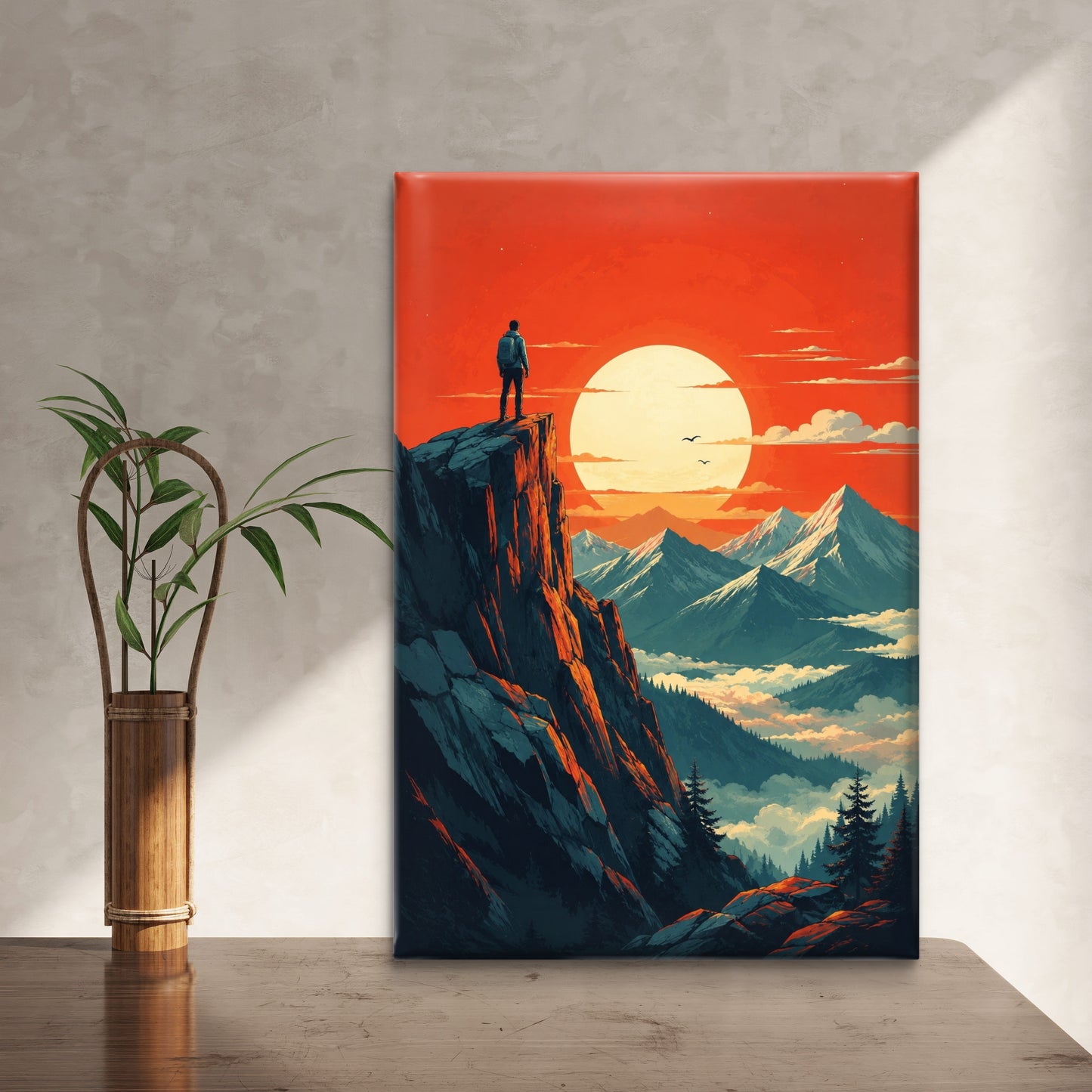 Modern Interiors Portrait Premium Canvas Painting - Buy Online | Decor By Neon