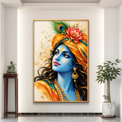 Lord Krishna Premium Canvas Painting