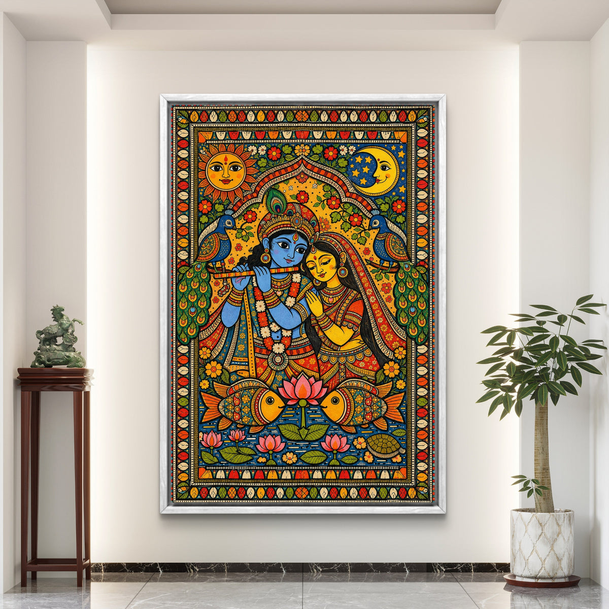 Radha Krishna Premium Canvas Painting - Buy Online | Decor By Neon