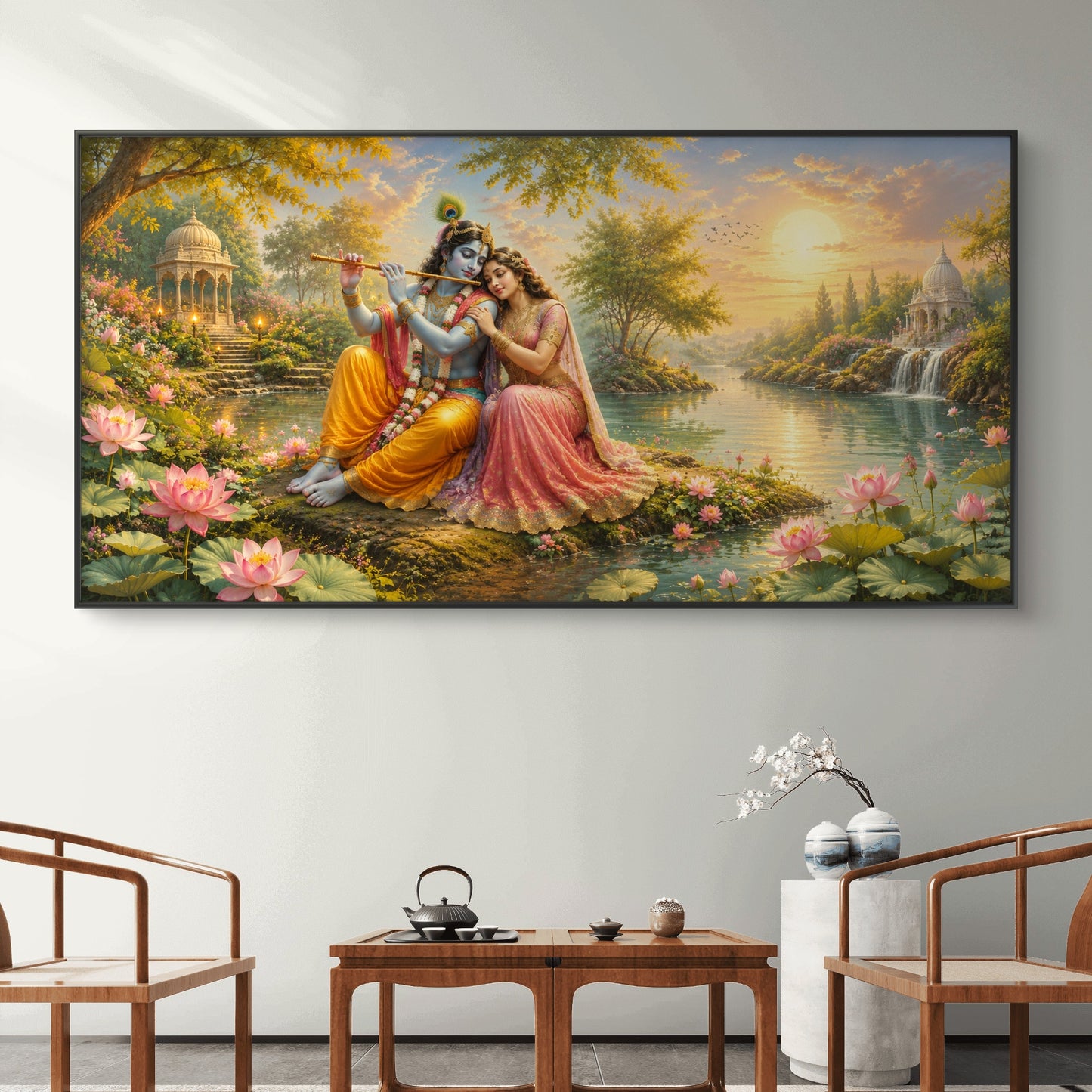 Radha Krishna Premium Canvas Painting - Buy Online | Decor By Neon