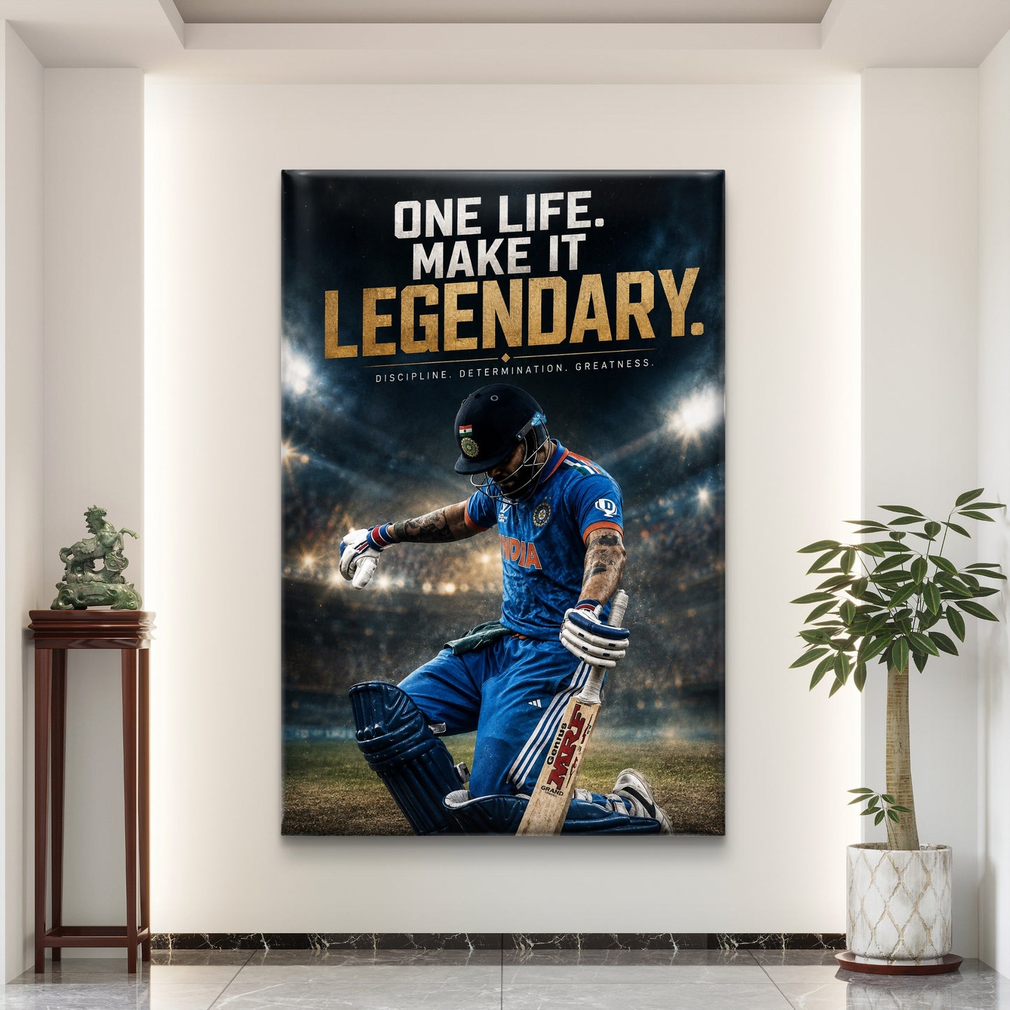 Virat Kohli  Premium Canvas Painting - Buy Online | Decor By Neon