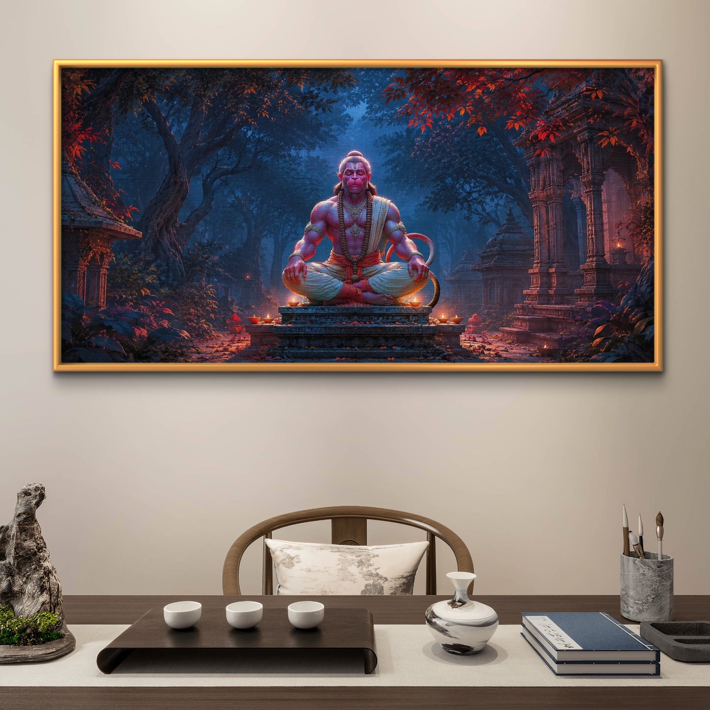Lord Hanuman Premium Canvas Painting - Buy Online | Decor By Neon