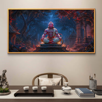 Lord Hanuman Premium Canvas Painting