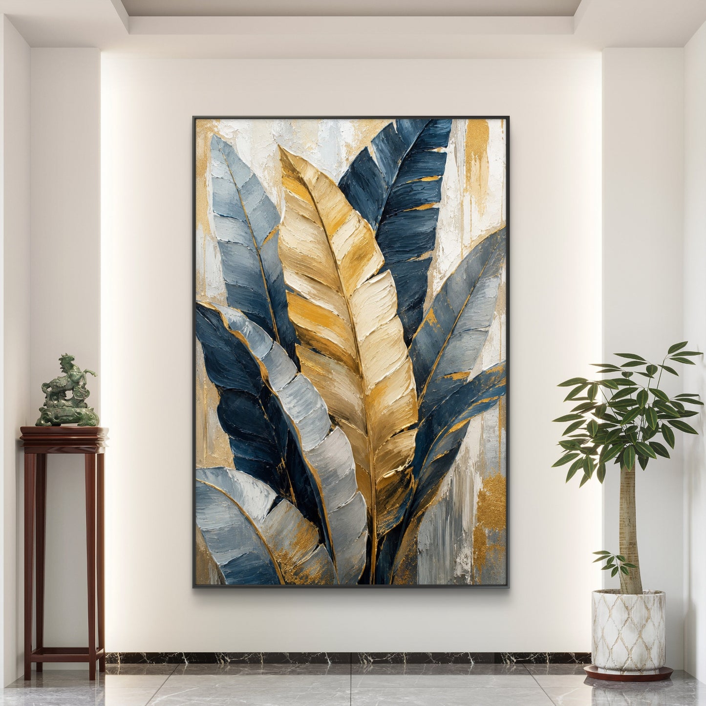 Botanical Luxury Premium Canvas Painting - Buy Online | Decor By Neon