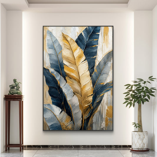 Botanical Luxury Premium Canvas Painting - Canvas Wall Art | Decor By Neon