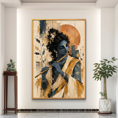 Lord Krishna Premium Canvas Painting