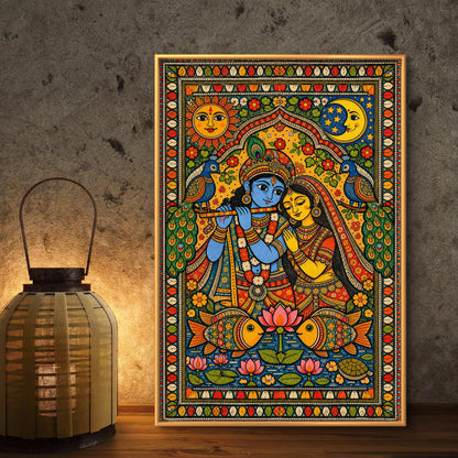 Radha Krishna Premium Canvas Painting