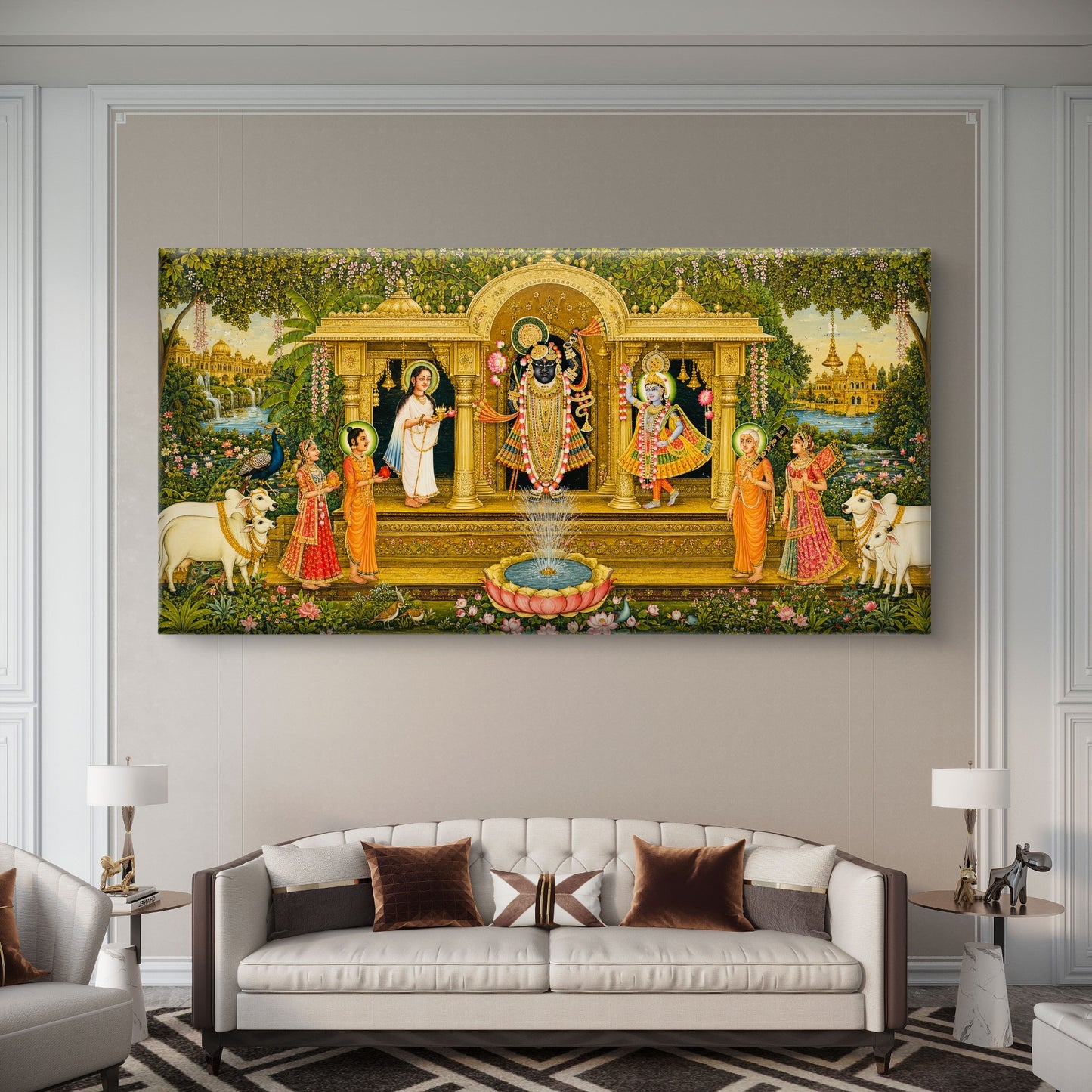 Traditional Pichwai Shrinathji Premium Canvas Painting - Buy Online | Decor By Neon