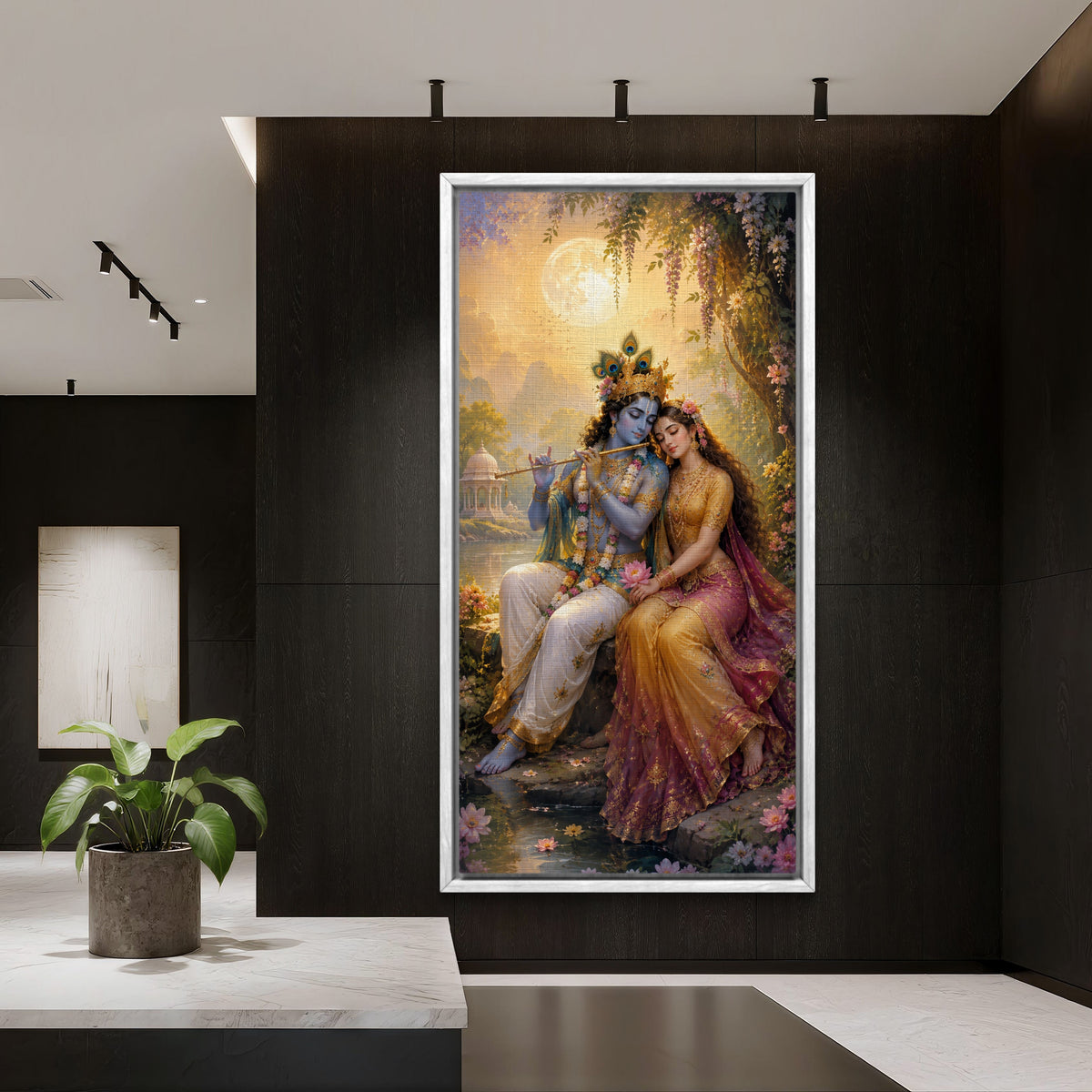 Radha Krishna Premium Canvas Painting - Buy Online | Decor By Neon