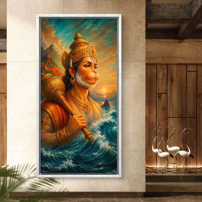 Lord Hanuman Premium Canvas Painting