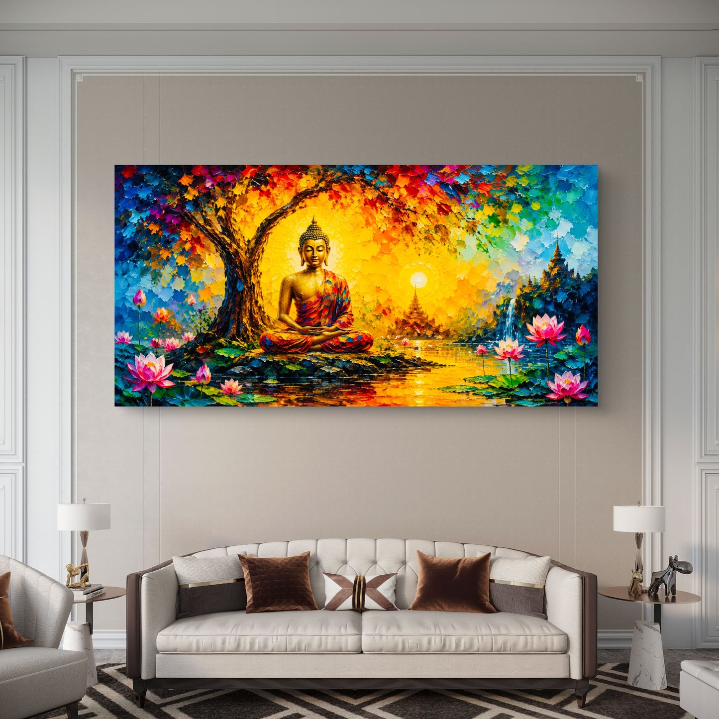 Lord Buddha Premium Canvas Painting - Buy Online | Decor By Neon