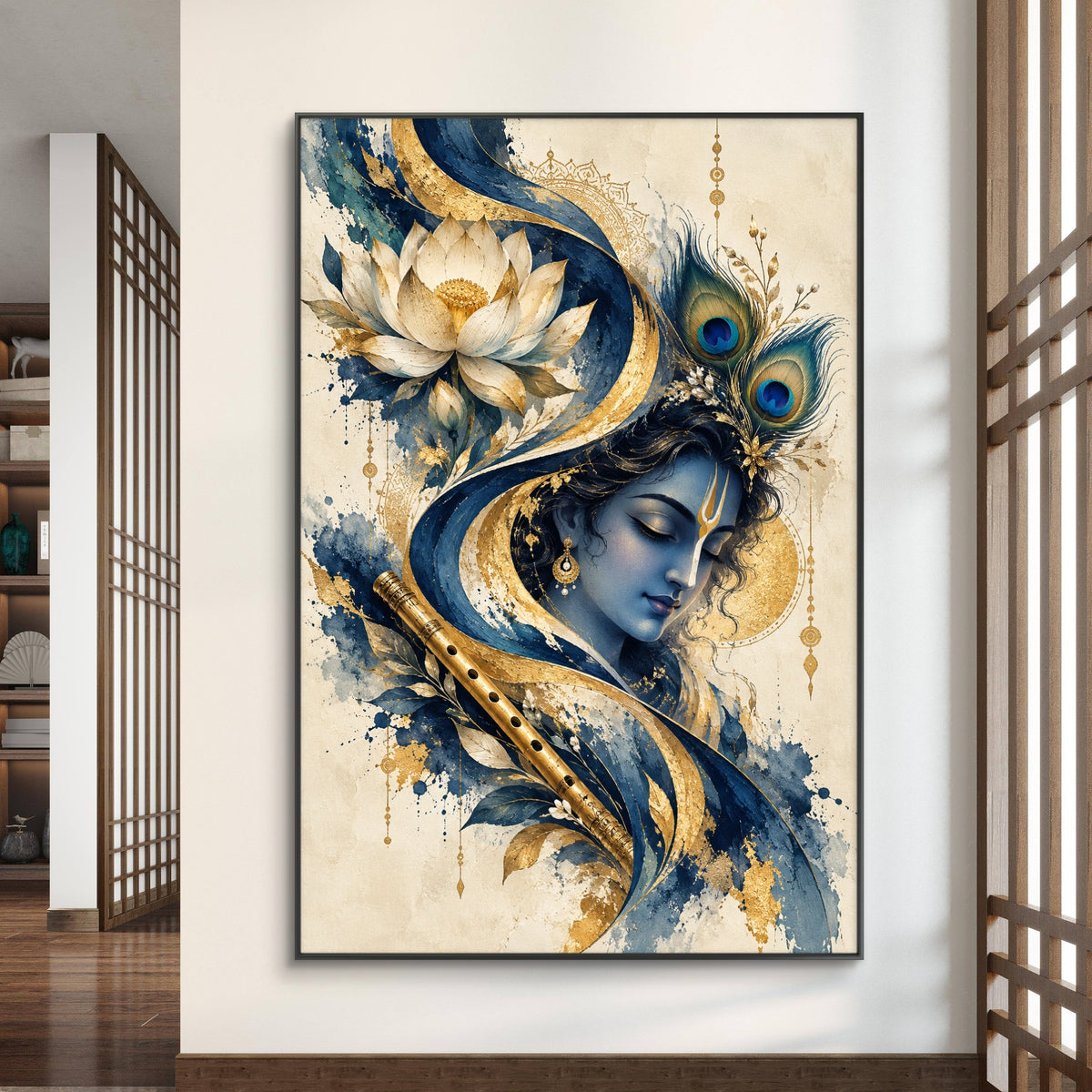 Lord Krishna Premium Canvas Painting - Buy Online | Decor By Neon