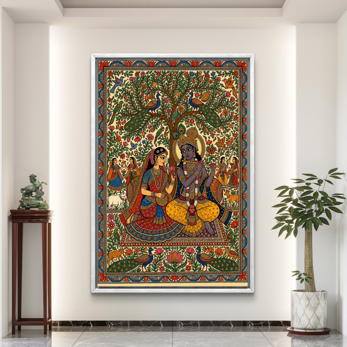 Radha Krishna Premium Canvas Painting - Buy Online | Decor By Neon