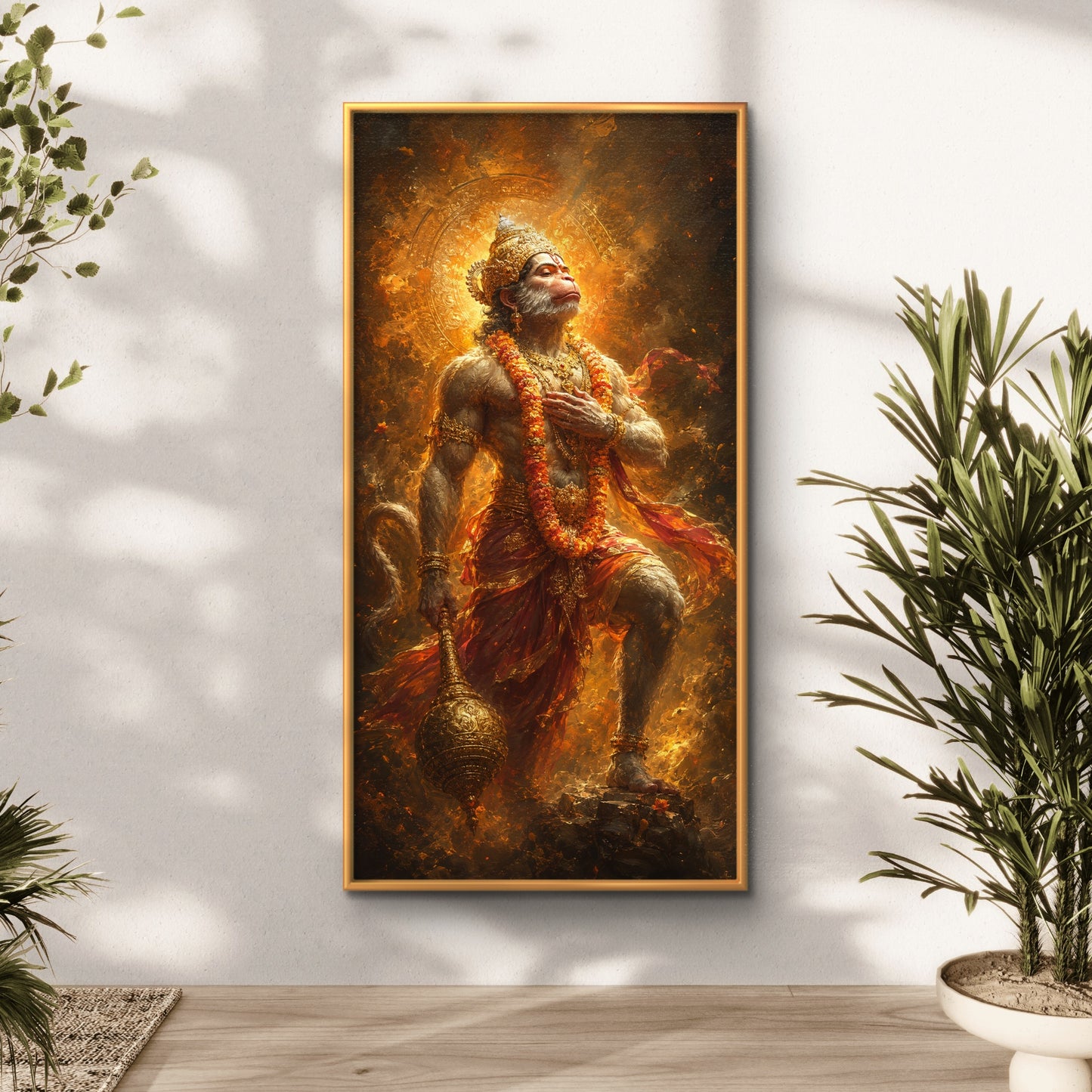 Lord Hanuman Premium Canvas Painting - Buy Online | Decor By Neon
