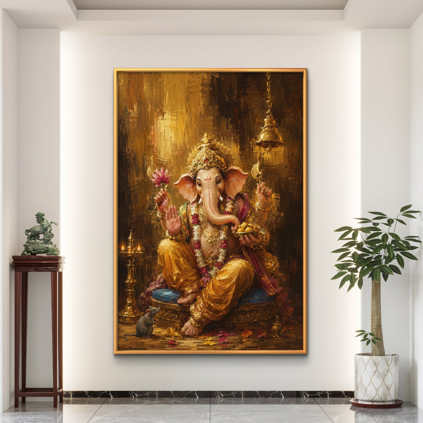 Lord Ganesha Premium Canvas Painting - Buy Online | Decor By Neon
