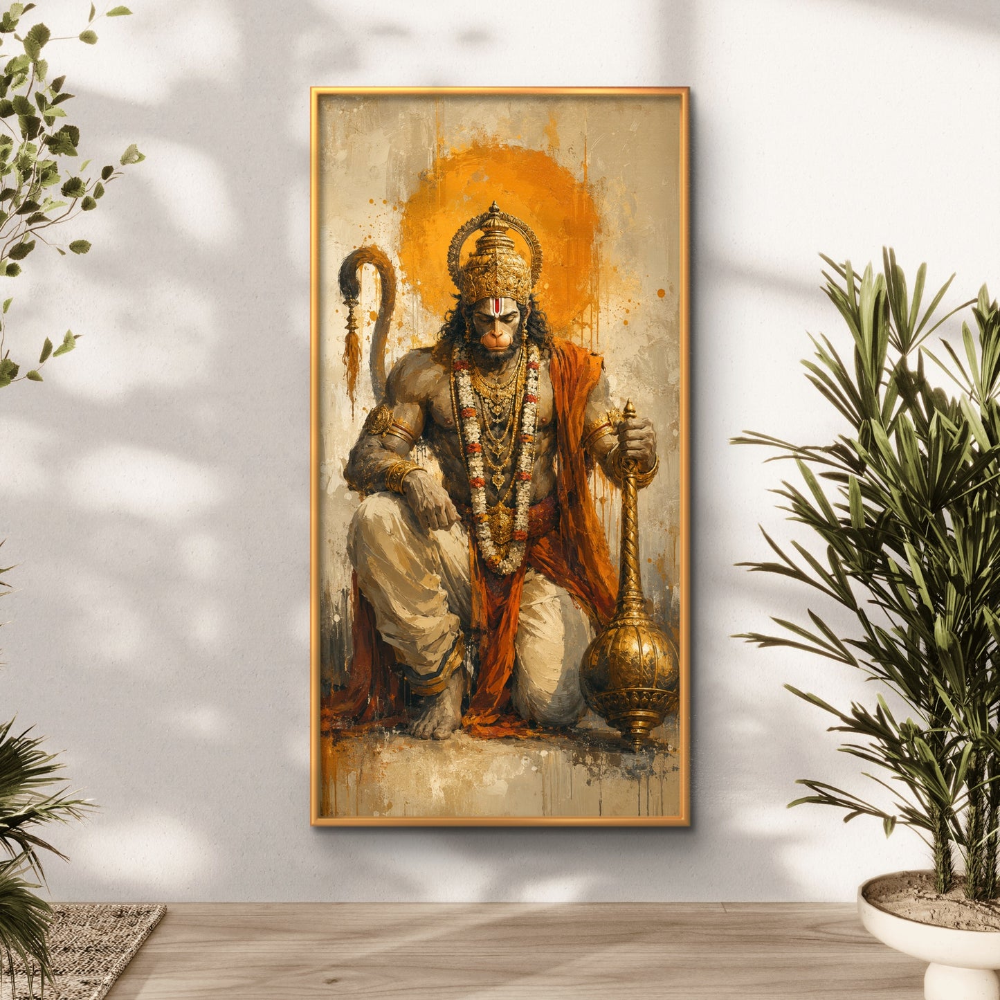 Lord Hanuman Premium Canvas Painting - Buy Online | Decor By Neon