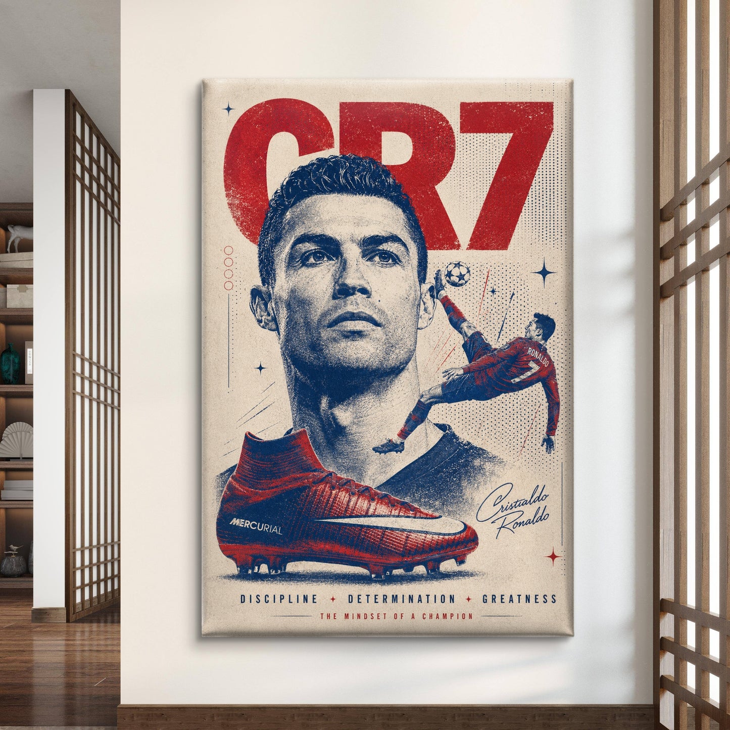 Cristiano Ronaldo Premium Canvas Painting - Buy Online | Decor By Neon
