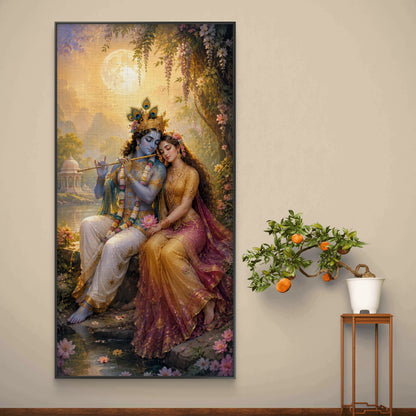 Radha Krishna Premium Canvas Painting