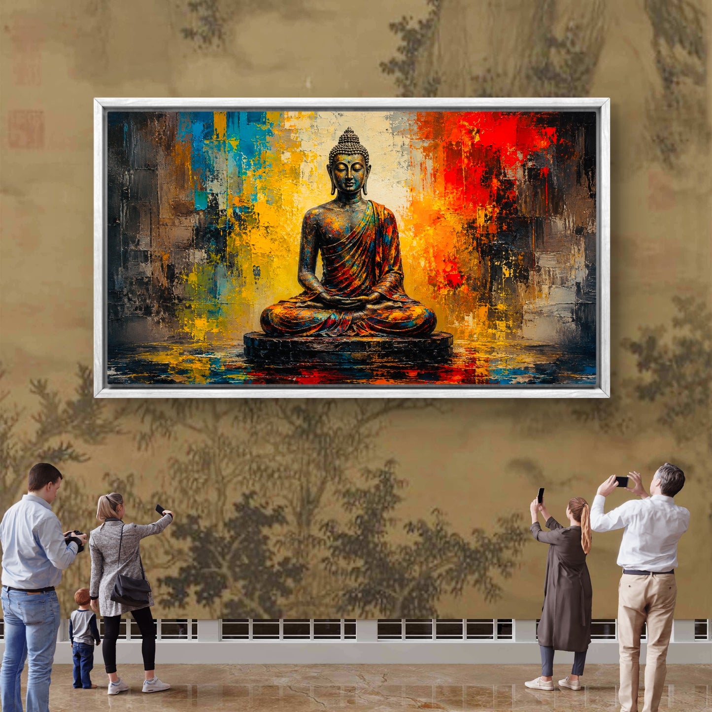 Lord Buddha Premium Canvas Painting - Buy Online | Decor By Neon