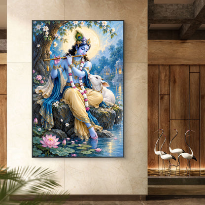 Radha Krishna Premium Canvas Painting