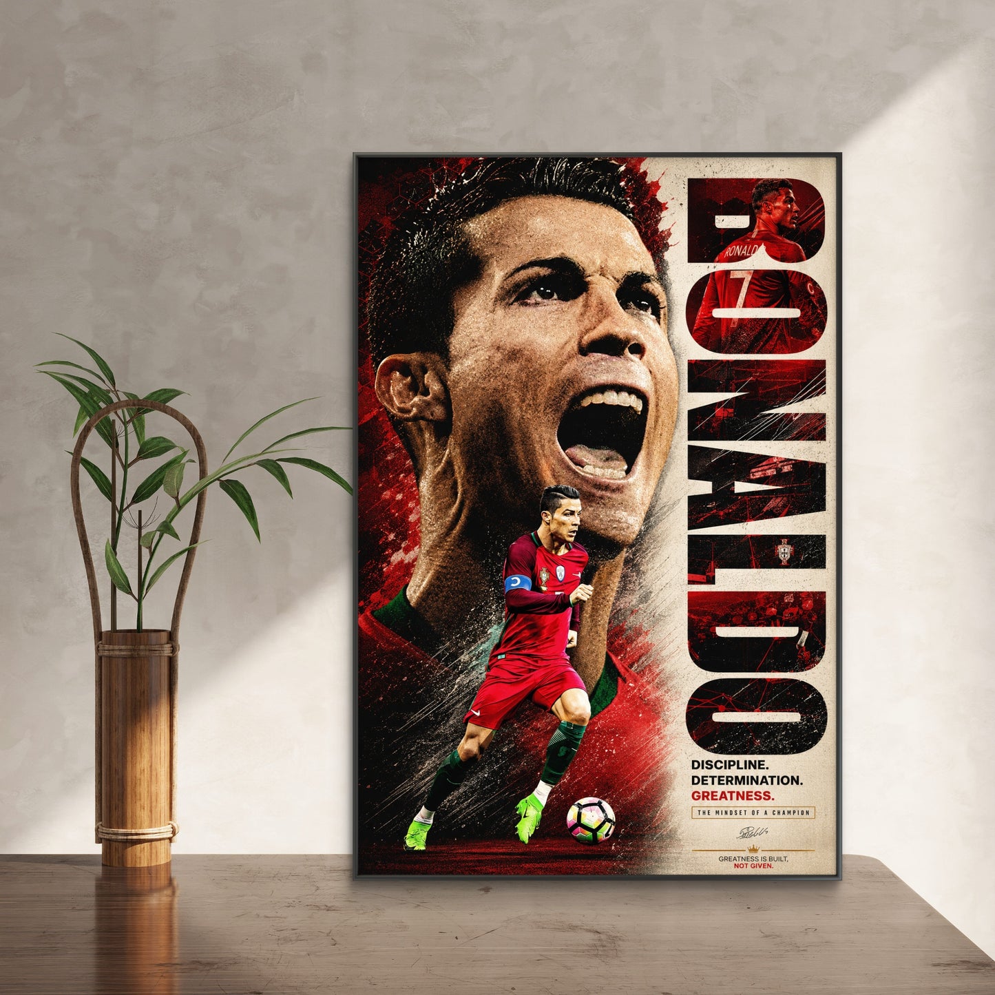 Cristiano Ronaldo Premium Canvas Painting - Buy Online | Decor By Neon