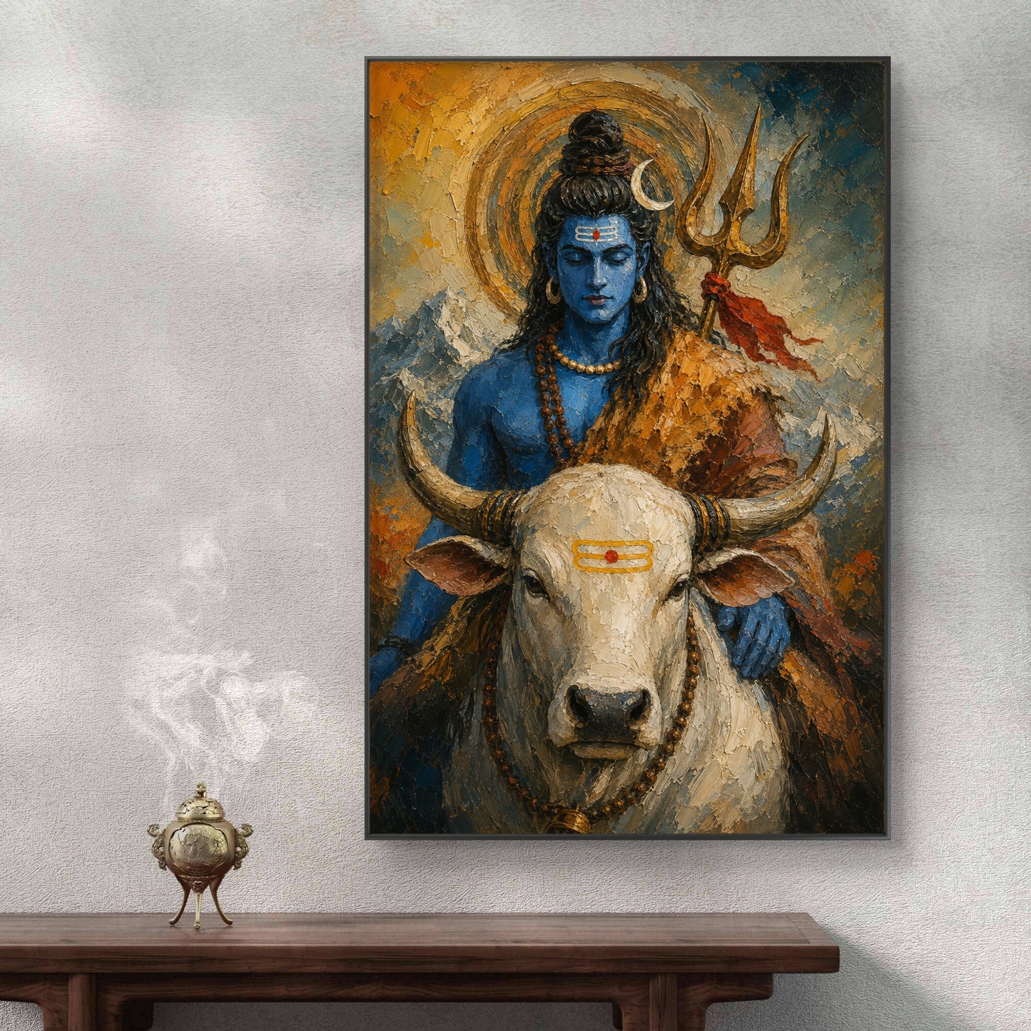 Lord Shiva Premium Canvas Painting - Buy Online | Decor By Neon