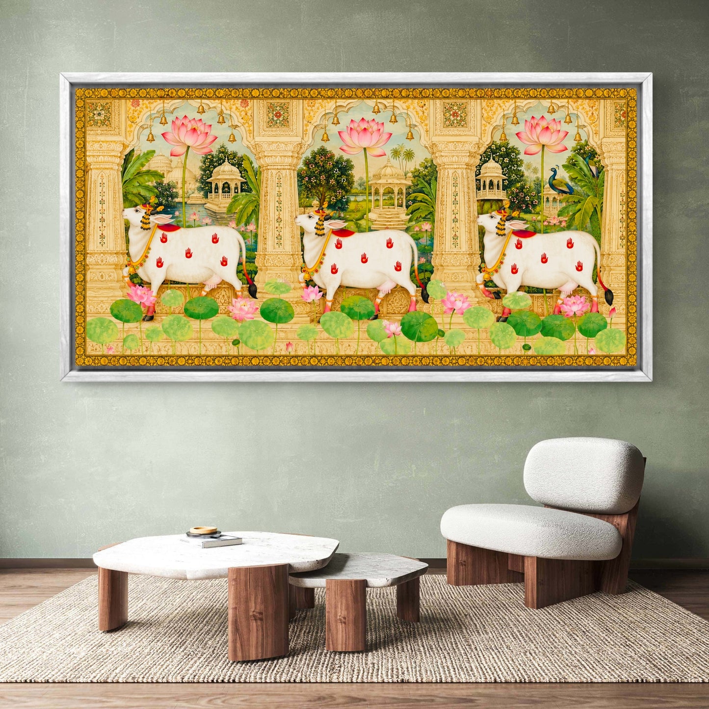 Traditional Pichwai Shrinathji Premium Canvas Painting - Buy Online | Decor By Neon