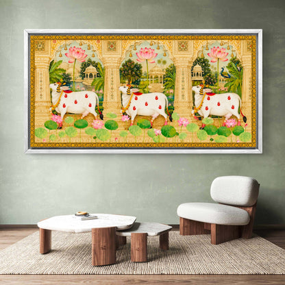 Traditional Pichwai Shrinathji Premium Canvas Painting