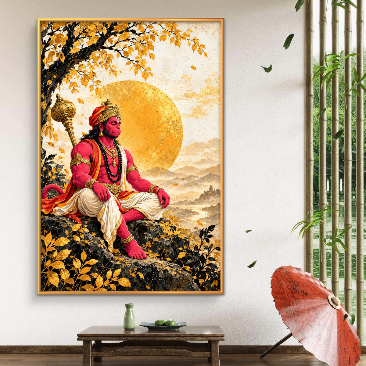 Lord Hanuman Premium Canvas Painting - Buy Online | Decor By Neon