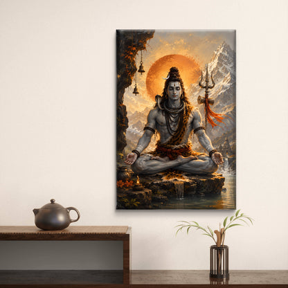 Lord Shiva Premium Canvas Painting
