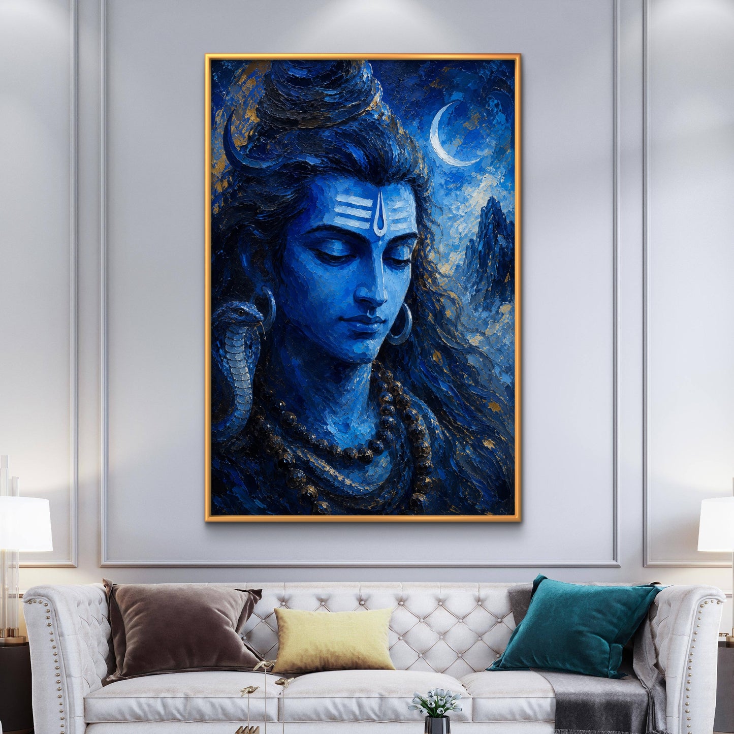 Lord Shiva Premium Canvas Painting - Buy Online | Decor By Neon