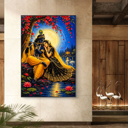 Radha Krishna Premium Canvas Painting