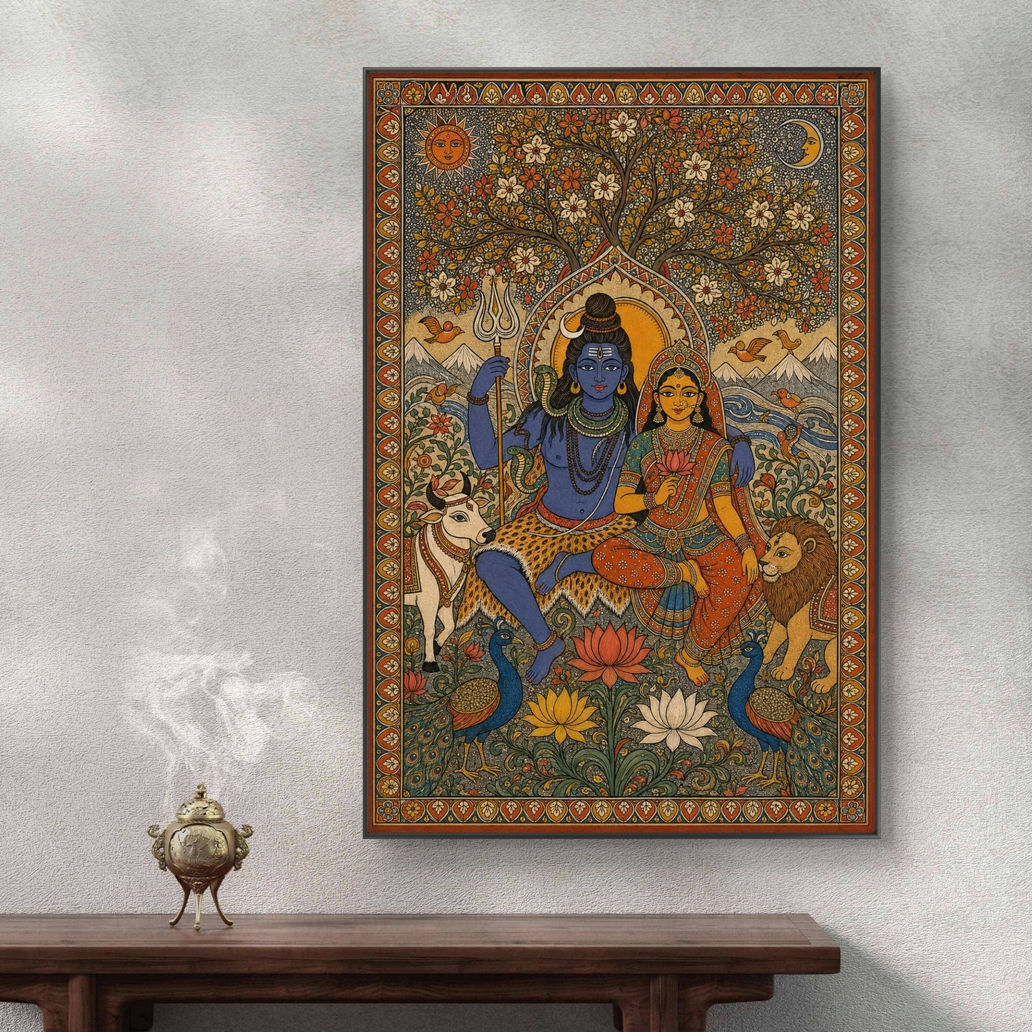 Lord Shiva Premium Canvas Painting - Buy Online | Decor By Neon