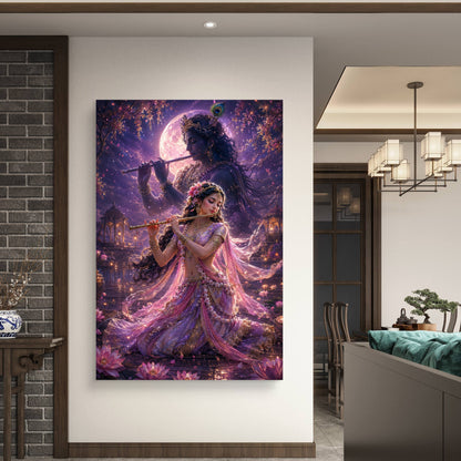 Radha Krishna Premium Canvas Painting