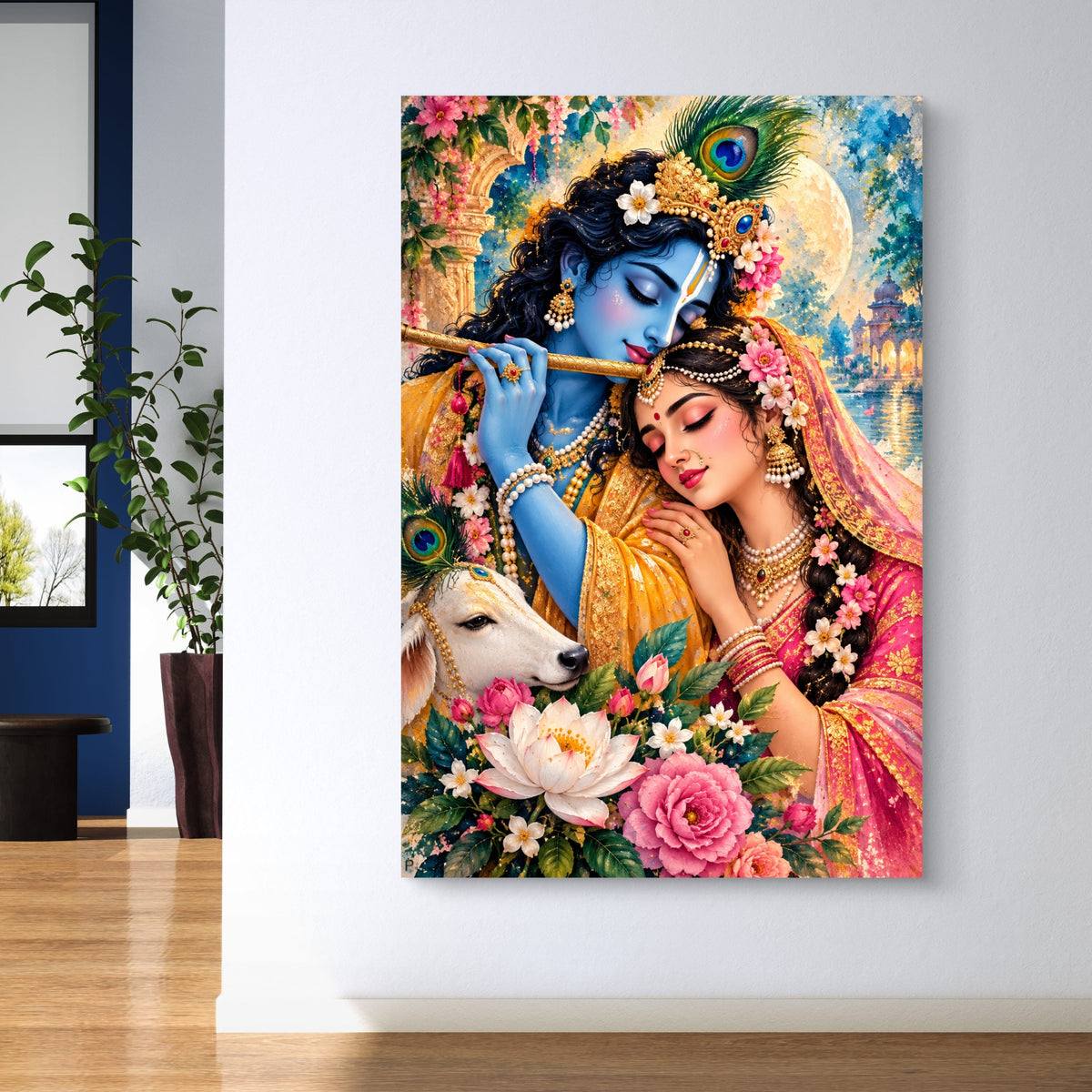 Radha Krishna Premium Canvas Painting - Buy Online | Decor By Neon
