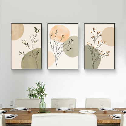 Set of 3 Abstract Art Premium Canvas Painting