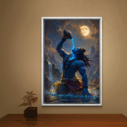 Lord Shiva Premium Canvas Painting